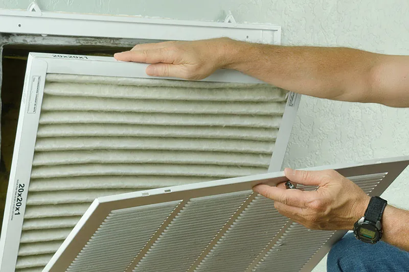 you should change your home's air filter at least every 28 days in Texas